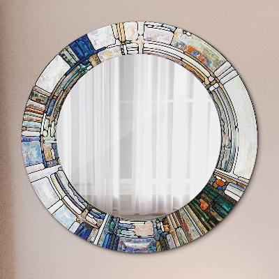 Bedruckte Spiegel Abstraktes Buntglas