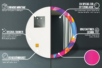 Dekorative Spiegel Geometrische Komposition