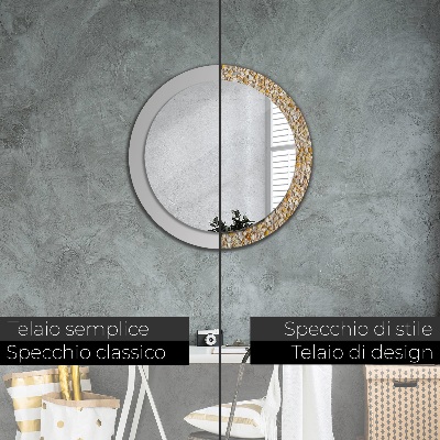 Bedruckter Spiegel Terrazzo-Muster