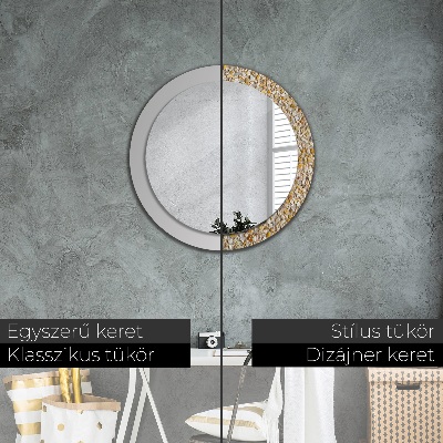 Bedruckter Spiegel Terrazzo-Muster