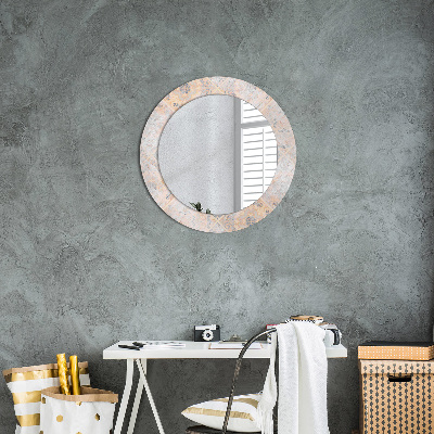 Spiegel mit Motivdruck Schäbiges Mosaik