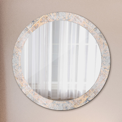 Spiegel mit Motivdruck Schäbiges Mosaik
