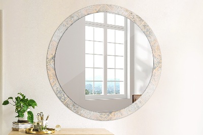 Spiegel mit Motivdruck Schäbiges Mosaik