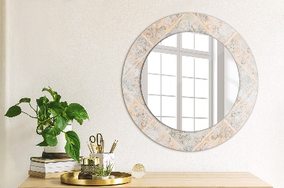 Spiegel mit Motivdruck Schäbiges Mosaik