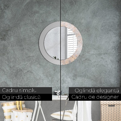 Spiegel mit Motivdruck Schäbiges Mosaik
