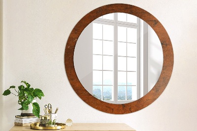 Bedruckter Spiegel Naturholz