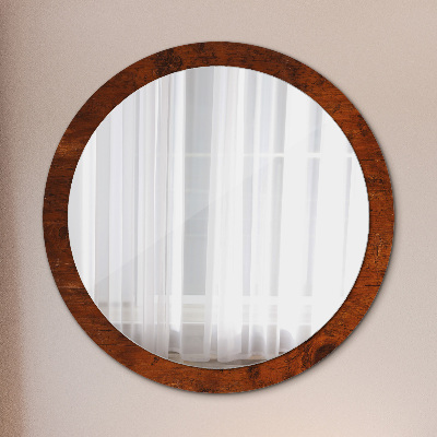 Bedruckter Spiegel Naturholz