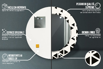 Dekorativer Spiegel Abstrakte geometrische