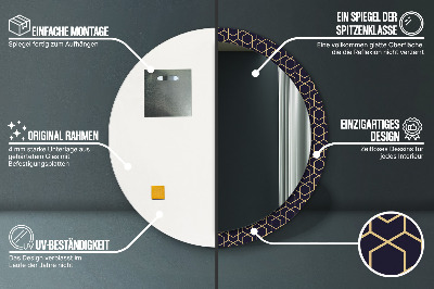 Bedruckte Spiegel Abstrakte geometrische