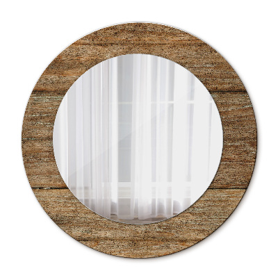 Bedruckter Spiegel Altes Holz