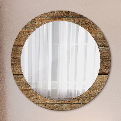 Bedruckter Spiegel Altes Holz