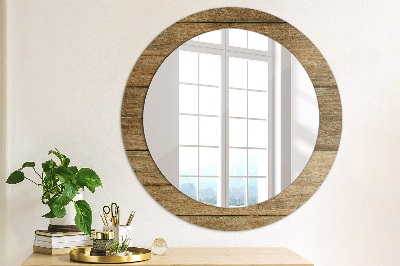 Bedruckter Spiegel Altes Holz