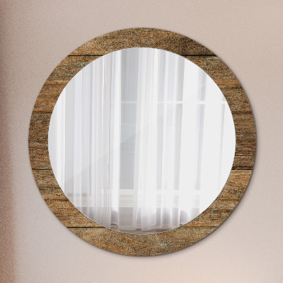 Bedruckter Spiegel Altes Holz