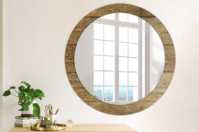 Bedruckter Spiegel Altes Holz