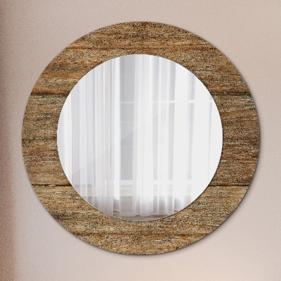 Bedruckter Spiegel Altes Holz