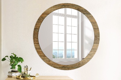 Bedruckter Spiegel Altes Holz