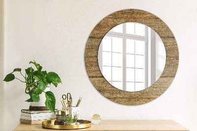 Bedruckter Spiegel Altes Holz