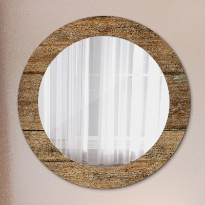 Bedruckter Spiegel Altes Holz