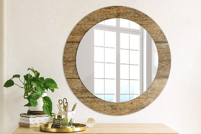 Bedruckter Spiegel Altes Holz