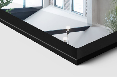 Standspiegel mit schwarzem Rahmen 36x156 cm