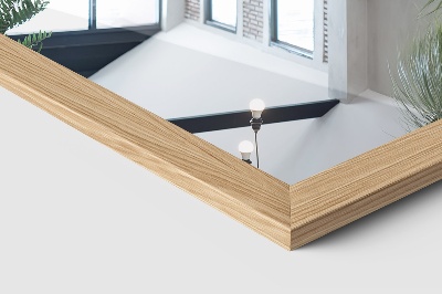 Standspiegel mit Rahmen in Eichenholzfarbe 36x156 cm