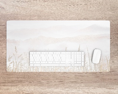 Schreibtischunterlage Feld im Nebel