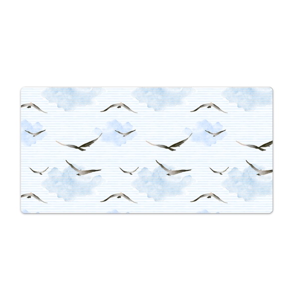 Schreibtisch unterlegmatte Vögel im blauen Himmel