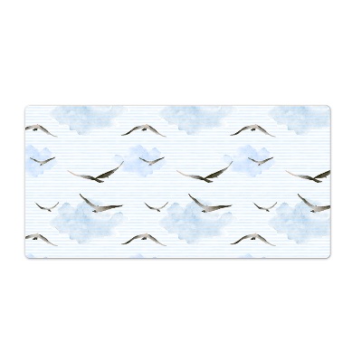 Schreibtisch unterlegmatte Vögel im blauen Himmel