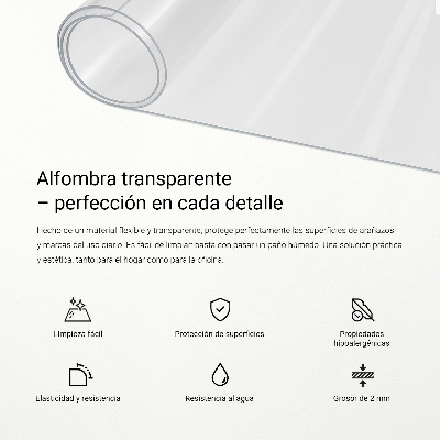 Transparente schreibtischunterlage Universal