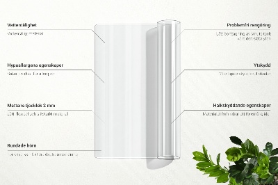 Transparente schreibtischunterlage Universal