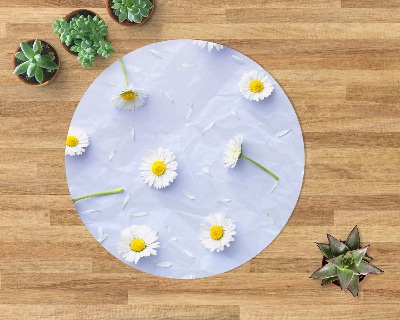 Bodenschutzmatte Weiße Gänseblümchen
