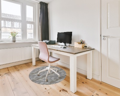 Bodenschutzmatte bürostuhl runden Graues Gras