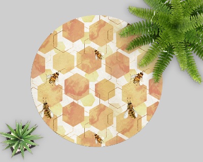 Unterlage schreibtischstuhl Bienenwaben