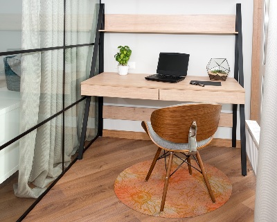 Schutzmatte für bürostuhl runden Sonnenblumenblüten