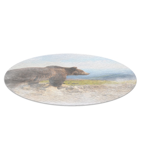 Schreibtischstuhl unterlage Aquarellbär