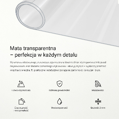 Transparente Schutzmatte Universal