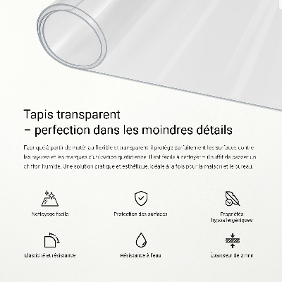 Transparente Schutzmatte Universal