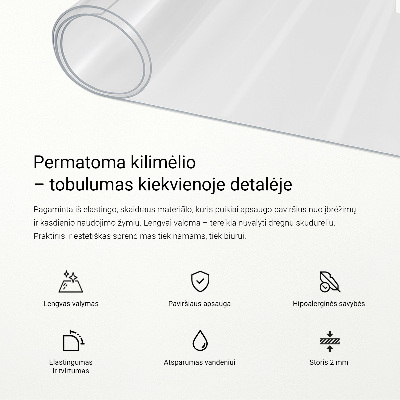 Transparente Schutzmatte Universal