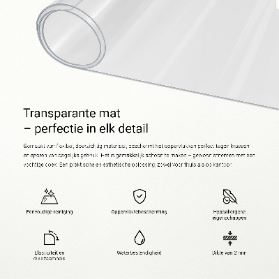 Transparente Schutzmatte Universal