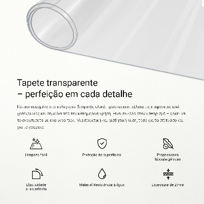 Transparente Schutzmatte Universal
