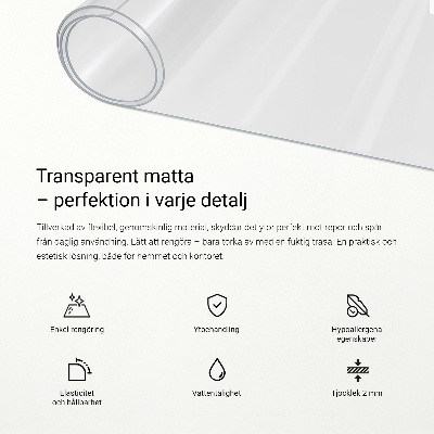 Transparente Schutzmatte Universal