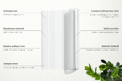 Transparente Schutzmatte Universal