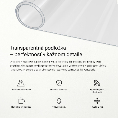 Transparente Schutzmatte Universal