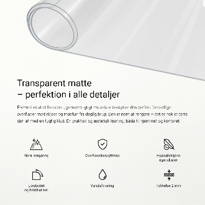 Transparente Schutzmatte Universal