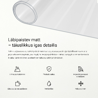 Transparente Schutzmatte Universal