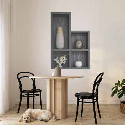 Wandtattoo 3D-Design 70x100 Dekorative Regale