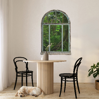 Wandtattoo Fensterblick 68x100 Tropenfenster.