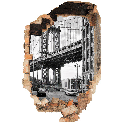 3D Loch Aufkleber 66x100 Stadtlandschaft