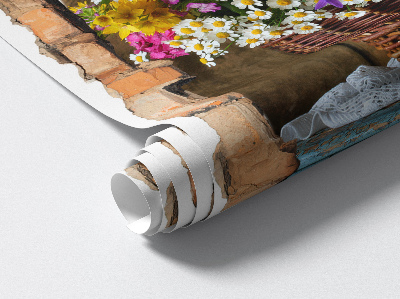 3D Loch Aufkleber 66x100 Rustikaler Charme