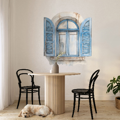 Wandtattoo Fensterblick 87x100 Holzfensterläden